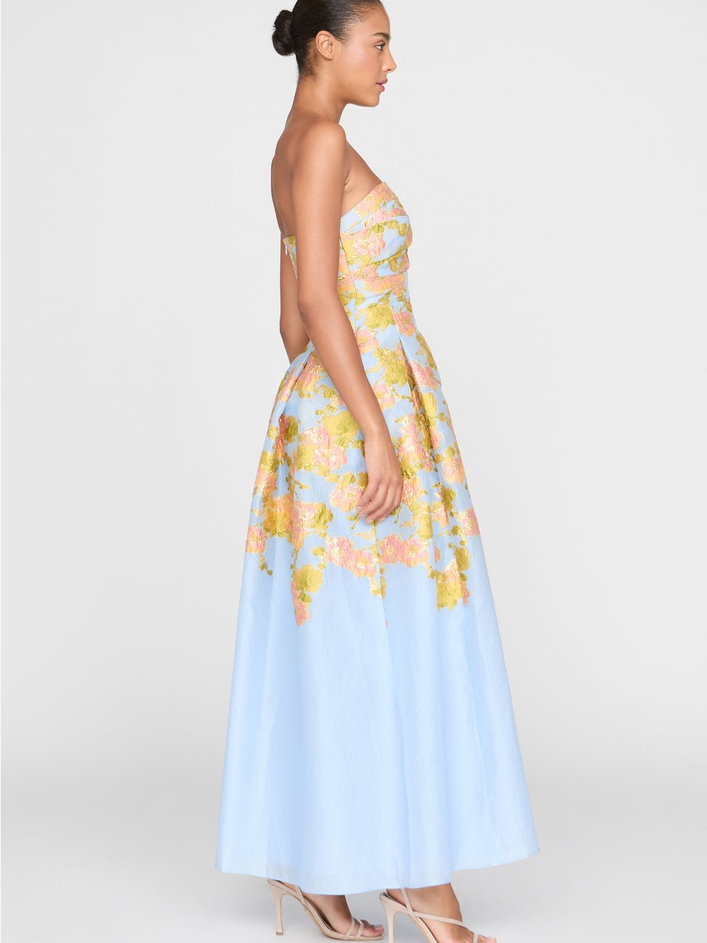 Theia Leia Jacquard Dress Serenity Blue Size 4 NWT - Picture 6 of 13